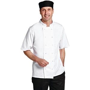 Whites Chefs Clothing Whites Chefs Apparel B250-XL Boston kortärmad jacka, X-Large, vit Whites Chefs Clothing Whites Chefs Apparel B250-XL Boston kortärmad jacka, X-Large, vit