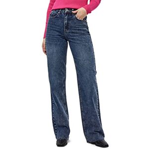 DESIRES Dam Koral Wide Leg Jeans, Mörkblå, 18 DESIRES Dam Koral Wide Leg Jeans, Mörkblå, 18