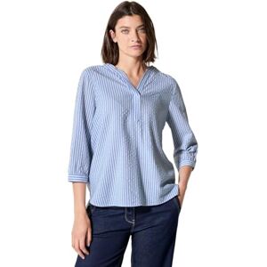 Cecil TOS Seersucker Splitneck blus, Blus blå, XS Cecil TOS Seersucker Splitneck blus, Blus blå, XS