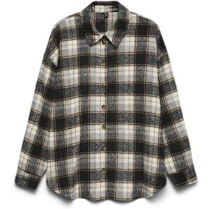 VERO MODA Vmnaya L/S Shirt WVN Ga, svart, M VERO MODA Vmnaya L/S Shirt WVN Ga, svart, M