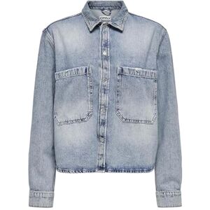 ONLY Onlcassie Ls Ovs DNM tröja Dot Noos, Ljusblå denim, S ONLY Onlcassie Ls Ovs DNM tröja Dot Noos, Ljusblå denim, S