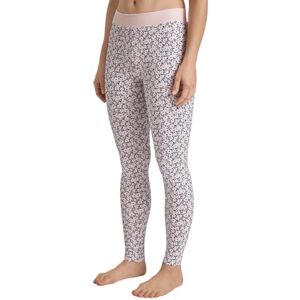 CALIDA Elastiska trendiga leggings för kvinnor, med bred mjuk linning, hög midja yoga leggings, naturligt ventilerande och mjuka single jersey-kvalitet, Kreolsk rosa, 40W CALIDA Elastiska trendiga leggings för kvinnor, med bred mjuk linning, hög midja yoga leggings, naturligt ventilerande och mjuka single jersey-kvalitet, Kreolsk rosa, 40W