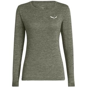 Salewa Puez Melange Dry Tee W, blekd grön melange, M Salewa Puez Melange Dry Tee W, blekd grön melange, M