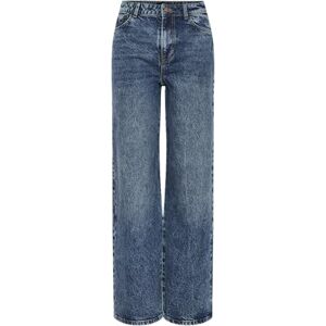 PIECES dam breda jeans, Mellanblå denim, 31W x 32L PIECES dam breda jeans, Mellanblå denim, 31W x 32L