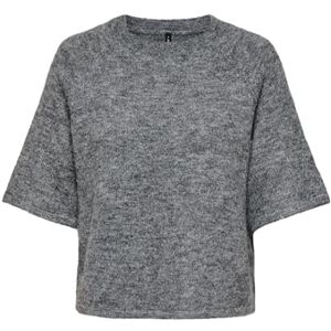 ONLY Onlazu 2/4 raglan O-hals KNT, Mörkgrå melange, XL ONLY Onlazu 2/4 raglan O-hals KNT, Mörkgrå melange, XL