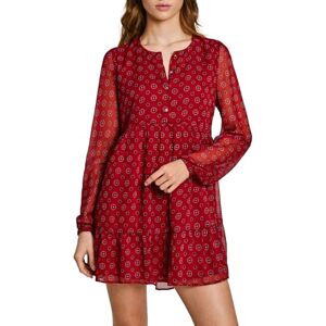 Pepe Jeans dam plommon klänning, röd, XL, Röd (bränd röd), XL Pepe Jeans dam plommon klänning, röd, XL, Röd (bränd röd), XL
