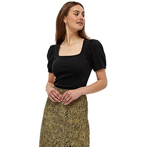 DESIRES Dareen ekologisk t-shirt med fyrkantig hals för kvinnor, Svart, XS DESIRES Dareen ekologisk t-shirt med fyrkantig hals för kvinnor, Svart, XS