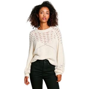 Pepe Jeans dam Naina stickade kläder, vit (Mousse White), M, Vit (Mousse vit), M Pepe Jeans dam Naina stickade kläder, vit (Mousse White), M, Vit (Mousse vit), M