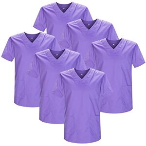 MISEMIYA Pack AV 6 enheter Sanitär Casaca Unisex MEDISK Sjuksköterska Uniform Sanitär, Lila 21, XS MISEMIYA Pack AV 6 enheter Sanitär Casaca Unisex MEDISK Sjuksköterska Uniform Sanitär, Lila 21, XS