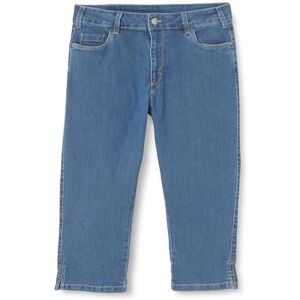 Kaffe Curve Plus-storlek dam Capri Jeans Skinny Fit Midrise Waist Cropped dam, Medium blå tvättad denim, 52/Stor Kaffe Curve Plus-storlek dam Capri Jeans Skinny Fit Midrise Waist Cropped dam, Medium blå tvättad denim, 52/Stor
