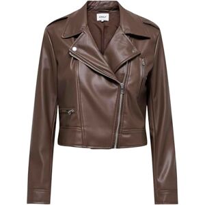 ONLY Onlcarmen Faux läder biker Cc OTW, Choklad martini, L ONLY Onlcarmen Faux läder biker Cc OTW, Choklad martini, L