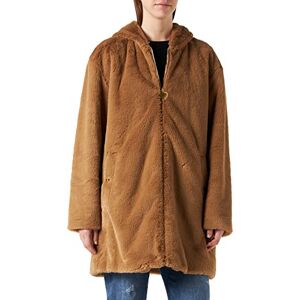 Love Moschino Micro Beaver Eco jacka för kvinnor, Rostbrun, M Love Moschino Micro Beaver Eco jacka för kvinnor, Rostbrun, M