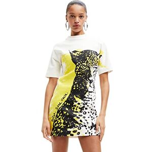 Desigual Damväst vild tiger, 1001 RÅ vardaglig klänning, vit, XS Desigual Damväst vild tiger, 1001 RÅ vardaglig klänning, vit, XS
