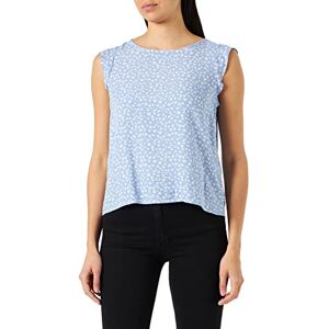 TOM TAILOR Denim Damer Blus 1035708, 32107 Light Blue Flower Print, M TOM TAILOR Denim Damer Blus 1035708, 32107 Light Blue Flower Print, M