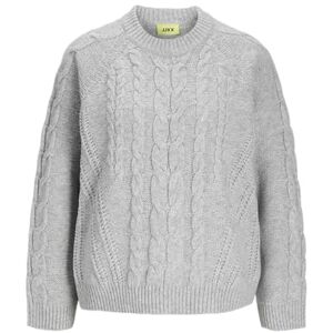 JJXX JACK & JONES Jxjosie Crew Neck stickad stickad tröja, Grå melange, M JJXX JACK & JONES Jxjosie Crew Neck stickad stickad tröja, Grå melange, M