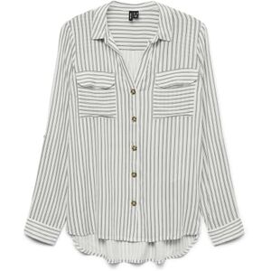 VERO MODA Vmbumpy L/S Shirt New WVN Ga Noos, Snövit, XS VERO MODA Vmbumpy L/S Shirt New WVN Ga Noos, Snövit, XS