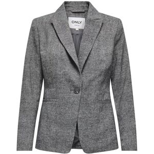 ONLY Onlbekka Life L/S ulllook blazer TLR, Medium grå melerad, 40 ONLY Onlbekka Life L/S ulllook blazer TLR, Medium grå melerad, 40