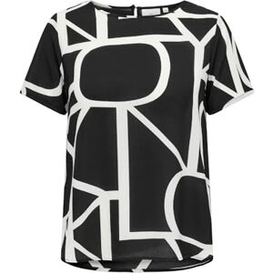 ONLY Carmakoma damer Carvica Life Ss Top WVN Noos t-shirt, Black/Aop: maritime great logo, 44 SE/L ONLY Carmakoma damer Carvica Life Ss Top WVN Noos t-shirt, Black/Aop: maritime great logo, 44 SE/L