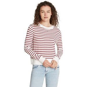 Tommy Jeans Dam TJW Essential Crew Neck tröja DW0DW17254 pullover tröja, röd (röd/vit randig), XL, Röd (röd/vit randig), XL Tommy Jeans Dam TJW Essential Crew Neck tröja DW0DW17254 pullover tröja, röd (röd/vit randig), XL, Röd (röd/vit randig), XL