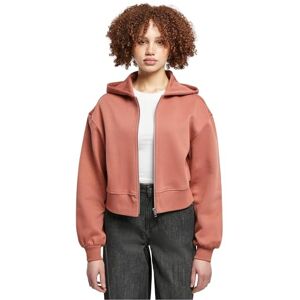 Urban Classics Dam kort överdimensionerad dragkedja jacka sweatshirt, Terrakotta, XXL Urban Classics Dam kort överdimensionerad dragkedja jacka sweatshirt, Terrakotta, XXL