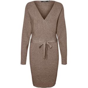 VERO MODA Bestseller A/S VMHOLLYREM LS V-hals klänning GA NOOS klänning, brun Lentil, XS, Brown Lentil, XS VERO MODA Bestseller A/S VMHOLLYREM LS V-hals klänning GA NOOS klänning, brun Lentil, XS, Brown Lentil, XS