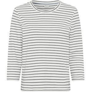 Brax Style Cira randig T-shirt i interlock-vara med 3/4-arm, 22 marinblå, 46 Brax Style Cira randig T-shirt i interlock-vara med 3/4-arm, 22 marinblå, 46