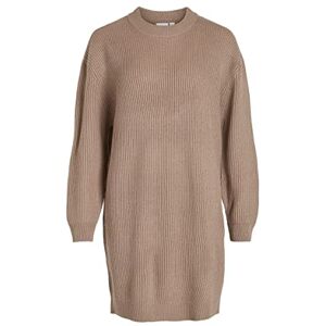 Vila Dam VINUA O-hals L/S stickad klänning, fungi, XS, Svampar, XS Vila Dam VINUA O-hals L/S stickad klänning, fungi, XS, Svampar, XS