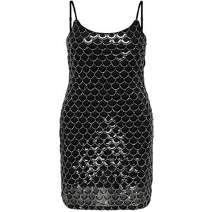 ONLY Onllima S/L Shine Dress Box JRS, svart, XS dam, svart, XS ONLY Onllima S/L Shine Dress Box JRS, svart, XS dam, svart, XS