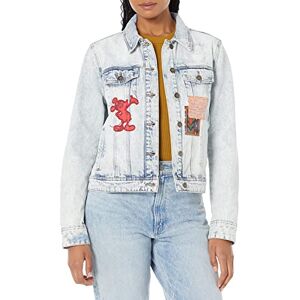 Desigual Kvinnors CHAQ_Patch, 5053 denim medium jacka, blå, XXL Desigual Kvinnors CHAQ_Patch, 5053 denim medium jacka, blå, XXL