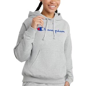 Champion huvtröja för kvinnor, Powerblend, fleece, bekväm huvtröja sweatshirt för kvinnor (plus size tillgänglig), Oxford grå skript, XL Champion huvtröja för kvinnor, Powerblend, fleece, bekväm huvtröja sweatshirt för kvinnor (plus size tillgänglig), Oxford grå skript, XL