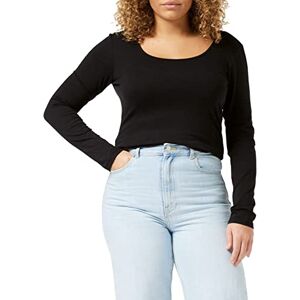 VERO MODA Damer Vmmaxi My Ls Soft Uneck Ga Noos långärmade tröjor, Svart (svart svart), XS VERO MODA Damer Vmmaxi My Ls Soft Uneck Ga Noos långärmade tröjor, Svart (svart svart), XS