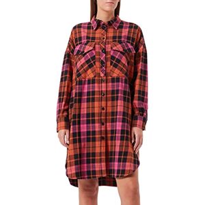 Replay dam klänning, 010 orange/fuxia/blå, S Replay dam klänning, 010 orange/fuxia/blå, S
