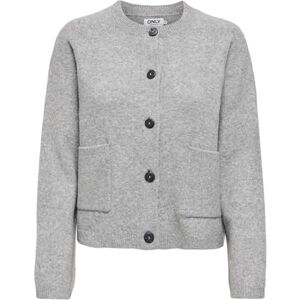 ONLY Onlpiemonte L/S kofta KNT Noos, Ljusgrå melange, XL ONLY Onlpiemonte L/S kofta KNT Noos, Ljusgrå melange, XL