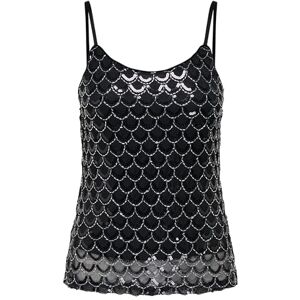 ONLY Onllima S/L Shine Top Box JRS, svart, M ONLY Onllima S/L Shine Top Box JRS, svart, M