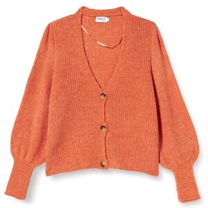 ONLY ONLCLARE L/S kofta KNT NOOS 15209307, Tigerlily/detalj: melerad, S ONLY ONLCLARE L/S kofta KNT NOOS 15209307, Tigerlily/detalj: melerad, S
