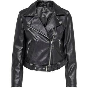 ONLY Dam Onlvera fuskläder biker Cc Otw jacka, Svart, M ONLY Dam Onlvera fuskläder biker Cc Otw jacka, Svart, M