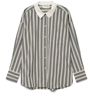 VERO MODA Awparina Ls lös randig skjorta VMA Noos, Mörk safir, XL VERO MODA Awparina Ls lös randig skjorta VMA Noos, Mörk safir, XL