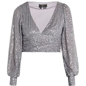 dedica dam långärmad tröja, grå silver, XS dedica dam långärmad tröja, grå silver, XS