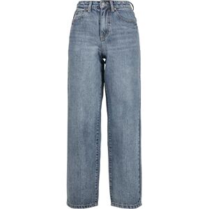 Urban Classics Damjeans, 5-fickor, lös passform, 90-tals byxor med extra breda ben och bälteshällor, storlek 26 till 34, Bläck ljus blå tvättad Urban Classics Damjeans, 5-fickor, lös passform, 90-tals byxor med extra breda ben och bälteshällor, storlek 26 till 34, Bläck ljus blå tvättad