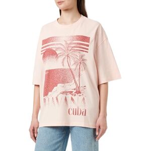 Boss T-shirt för kvinnor, Ljus/pastel rosa 684, S Boss T-shirt för kvinnor, Ljus/pastel rosa 684, S