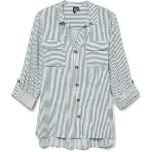 VERO MODA Vmbumpy L/S Shirt New WVN Ga Noos, Grå mist, L VERO MODA Vmbumpy L/S Shirt New WVN Ga Noos, Grå mist, L