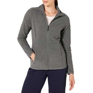 Amazon Essentials kvinnors Classic-Fit helt blixtlås polar mjuk fleecejacka (finns i plusstorlek), kol ljung, Large Amazon Essentials kvinnors Classic-Fit helt blixtlås polar mjuk fleecejacka (finns i plusstorlek), kol ljung, Large