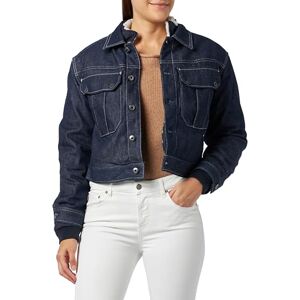 G-STAR RAW Kort sherpa-jacka, avtagbart foder, Blå (raw denim D23687-D443-001), S G-STAR RAW Kort sherpa-jacka, avtagbart foder, Blå (raw denim D23687-D443-001), S