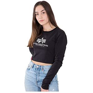 Alpha Industries Basic Cropped LS Långärmad för damer Black Alpha Industries Basic Cropped LS Långärmad för damer Black