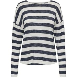 ONLY Damer Onllira L/S String Top JRS långärmad tröja, Dress blå/ränder: molndansare, XS ONLY Damer Onllira L/S String Top JRS långärmad tröja, Dress blå/ränder: molndansare, XS