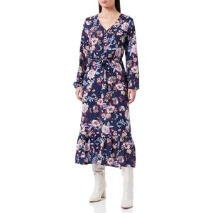 ONLY Onlnova Life L/S Amy Long AOP Ptm Dress, Patriot blå/Aop:341 augusta Fleur, XS ONLY Onlnova Life L/S Amy Long AOP Ptm Dress, Patriot blå/Aop:341 augusta Fleur, XS