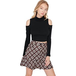Trendyol Dam dam mini linje vävd kjol, brun, 40, Brun, 66 SE Trendyol Dam dam mini linje vävd kjol, brun, 40, Brun, 66 SE