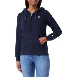 Champion Legacy Basics W-Light Powerblend Fleece Full Zip Huvtröja Kvinnor, Marinblå, M Champion Legacy Basics W-Light Powerblend Fleece Full Zip Huvtröja Kvinnor, Marinblå, M