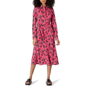 Amazon Essentials dam normal passform matt jersey midi-längd klänning, het rosa lövblommig Ditsy, XXL Amazon Essentials dam normal passform matt jersey midi-längd klänning, het rosa lövblommig Ditsy, XXL
