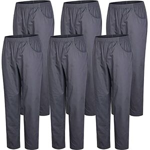 MISEMIYA Pack 6 st Sanitära PANTALON Unisex ELASTISK midja Sanitära UNIFORM MEDIC Uniform UNFIROM, Grå, S MISEMIYA Pack 6 st Sanitära PANTALON Unisex ELASTISK midja Sanitära UNIFORM MEDIC Uniform UNFIROM, Grå, S